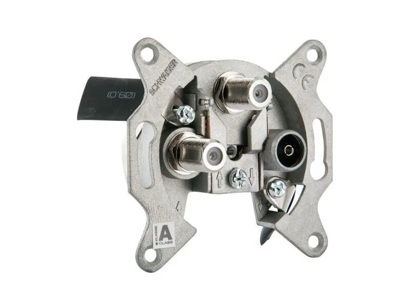 Πρίζα Κεραίας Schwaiger Single Socket Two Sat-if Connections 2 Db Πρίζα Κεραίας Schwaiger Single Socket Two Sat-if Connections 2 Db - Image 1