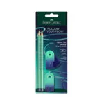 Σετ Μολύβια Sparkle Τιρκουάζ Γόμα & Ξύστρα 4 Τμχ Faber Castell