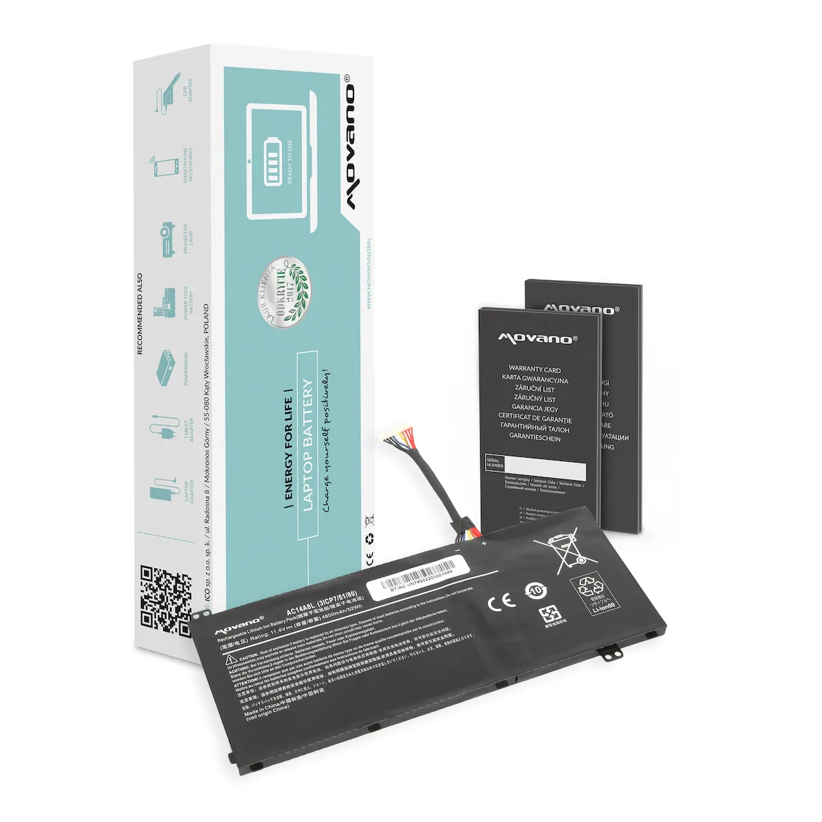 Συμβατή Μπαταρία για Acer Aspire Acer Aspire V15, VN7 με 4605mAh BT/AC-VN7 Συμβατή Μπαταρία για Acer Aspire Acer Aspire V15, VN7 με 4605mAh BT/AC-VN7 - Image 1