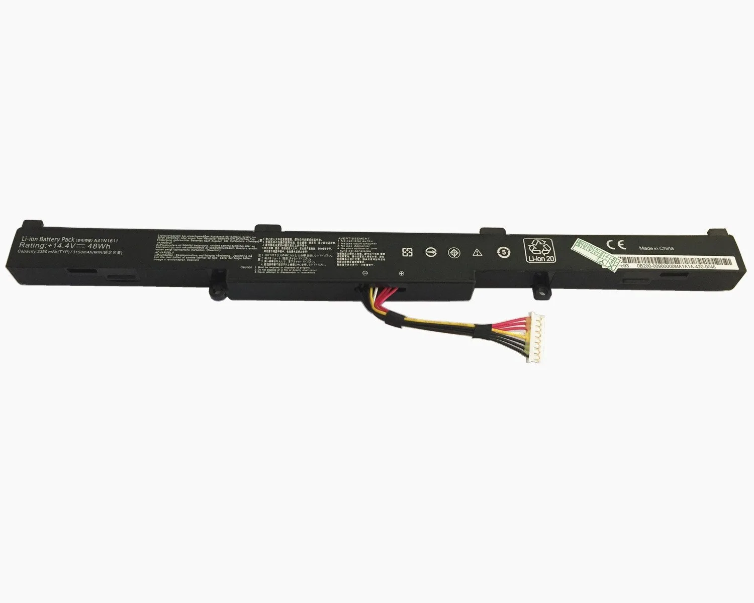 Συμβατή Μπαταρία για Asus ROG Asus Rog Strix GL553VD, GL553VE, GL553VW, GL753V, GL753VD με 2200mAh (A41N1611) Συμβατή Μπαταρία για Asus ROG Asus Rog Strix GL553VD, GL553VE, GL553VW, GL753V, GL753VD με 2200mAh (A41N1611) - Image 1