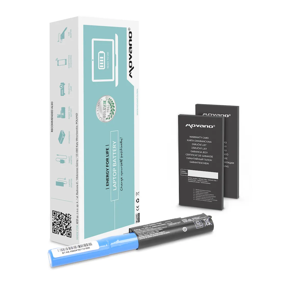 Συμβατή Μπαταρία για Asus X540 Asus A540, F540, X540 με 2200mAh BT/AS-X540 Συμβατή Μπαταρία για Asus X540 Asus A540, F540, X540 με 2200mAh BT/AS-X540 - Image 1