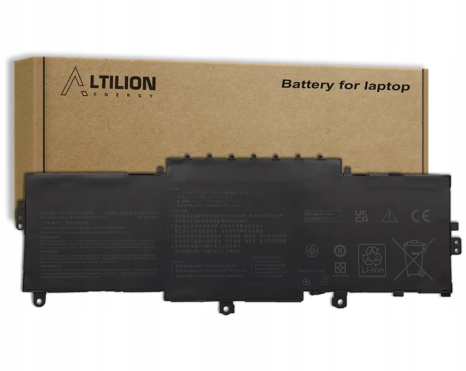Συμβατή Μπαταρία για Asus Zenbook Asus ZenBook 14 UX433F, UX433FA, UX433FN με 4210mAh C31N1811 Συμβατή Μπαταρία για Asus Zenbook Asus ZenBook 14 UX433F, UX433FA, UX433FN με 4210mAh C31N1811 - Image 1