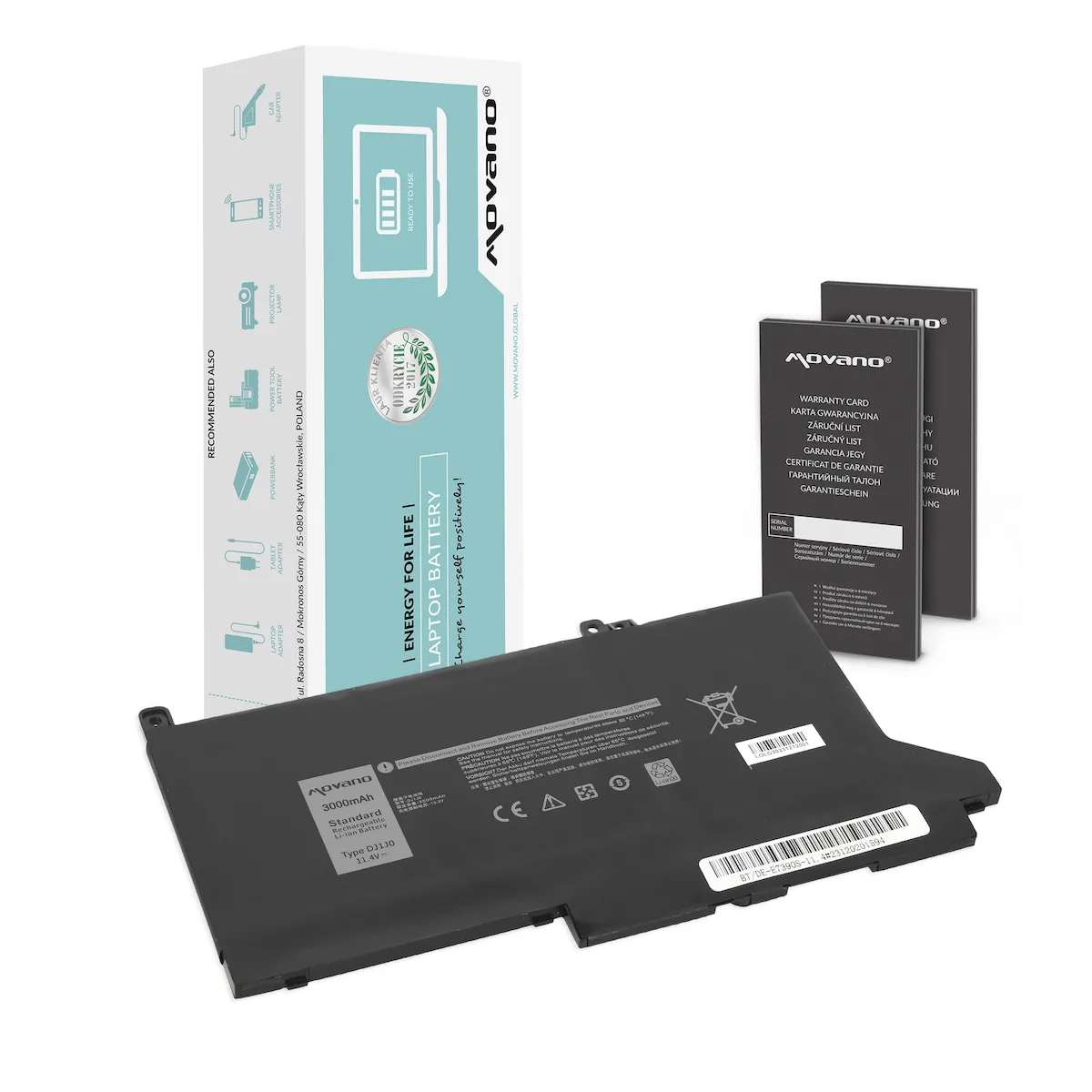 Συμβατή Μπαταρία για Dell Latitude Dell Latitude 7390, 7490 με 3000mAh BT/DE-E7390S-11.4 Συμβατή Μπαταρία για Dell Latitude Dell Latitude 7390, 7490 με 3000mAh BT/DE-E7390S-11.4 - Image 1