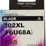 Συμβατό-hp No 302xl Black F6u68ae New Version
