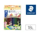 Χρωματιστά Μολύβια Staedtler 185 C18 Πολύχρωμο 18 Τεμάχια