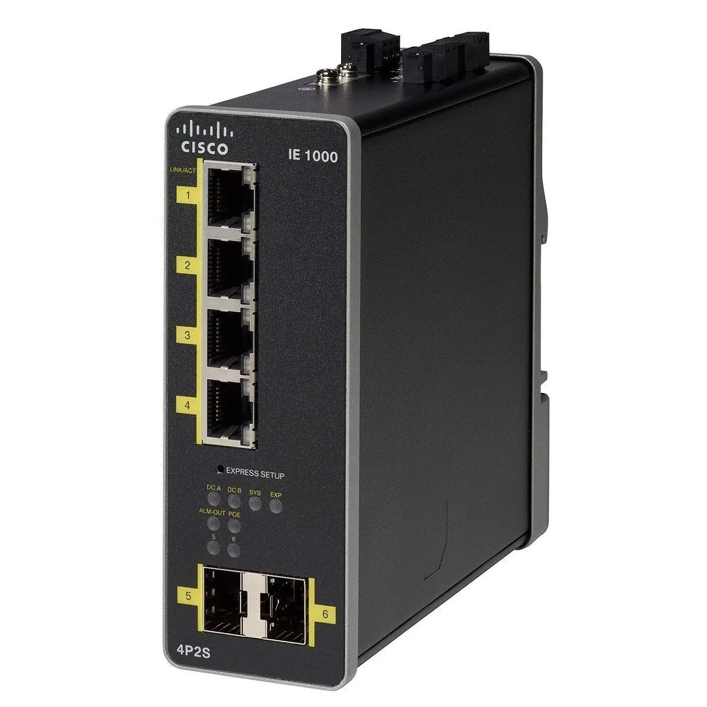 Cisco IE-1000-4P2S-LM Managed L2 Switch με 6 Θύρες Gigabit (1Gbps) Ethernet και 2 SFP Θύρες Cisco IE-1000-4P2S-LM Managed L2 Switch με 6 Θύρες Gigabit (1Gbps) Ethernet και 2 SFP Θύρες - Image 1