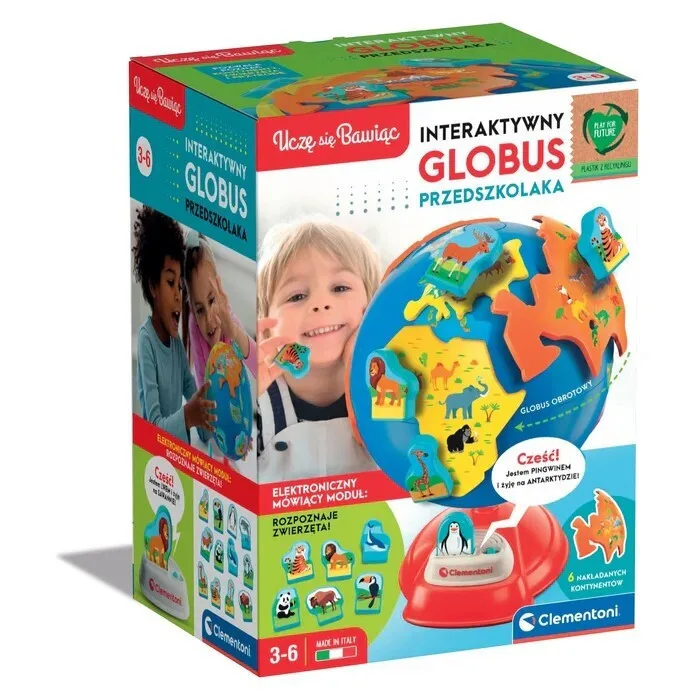 Clementoni Ζωάκι Interactive Preschooler Globe για 36+ Μηνών 50757 Clementoni Ζωάκι Interactive Preschooler Globe για 36+ Μηνών 50757 - Image 1