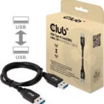 Club-3d Cable Usb-a 3.1 Gen 2 Male To Male 0.5 M Black Cac-1409