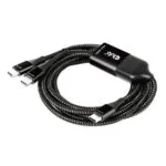 Club3D Braided USB 2.0 Cable USB-C male - USB-C 100W PD Μαύρο 1.83m CAC-1527
