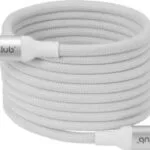 Club3D Braided USB 2.0 Cable USB-C male - USB-C 240W PD Λευκό 2m CAC-3032