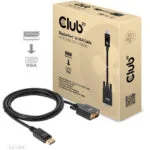 Club3D Cable DisplayPort male - VGA male 2m Μαύρο (CAC-1012)
