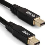 Club3D Cable mini DisplayPort male - mini DisplayPort male 1m Μαύρο (CAC-1165)