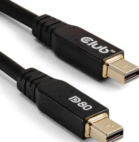 Club3D Cable mini DisplayPort male - mini DisplayPort male 1m Μαύρο (CAC-1165) Club3D Cable mini DisplayPort male - mini DisplayPort male 1m Μαύρο (CAC-1165) - Image 1