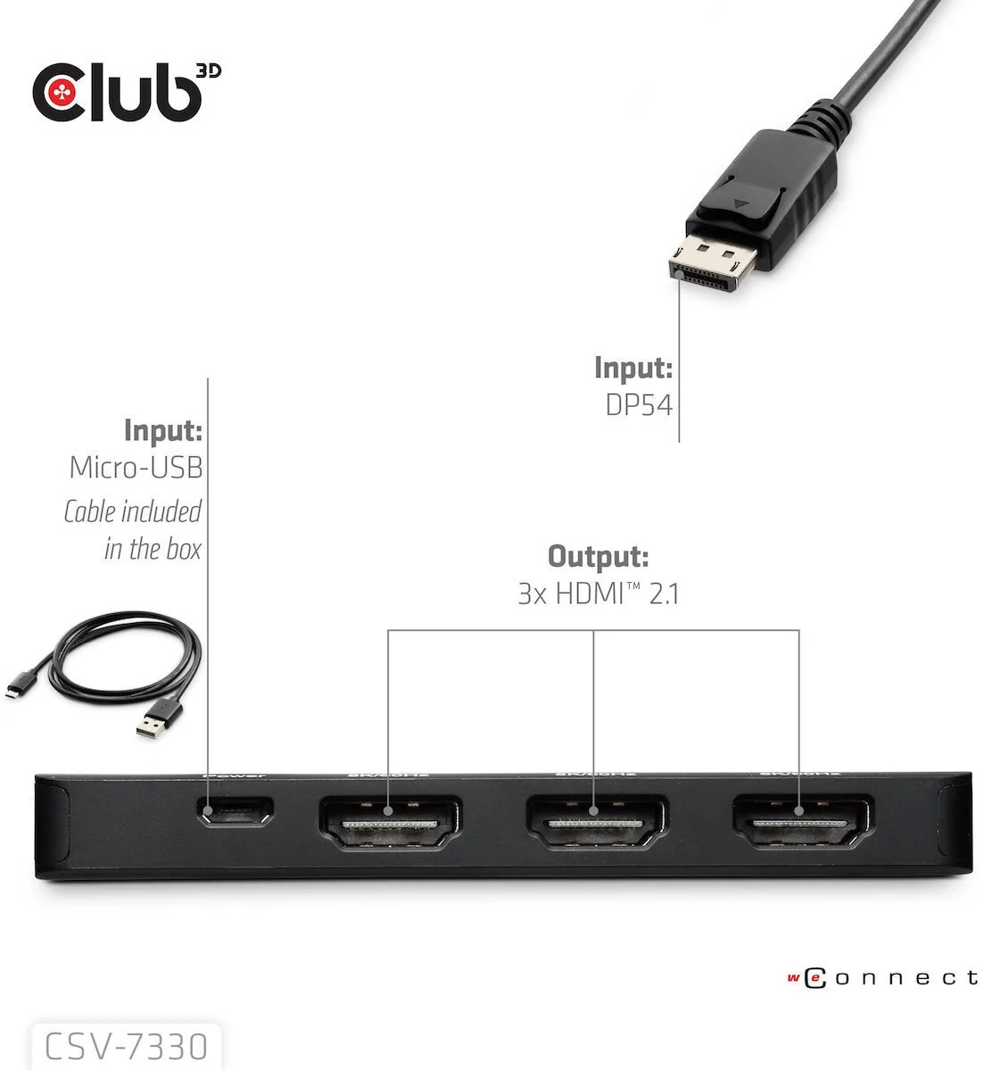 Club3D Μετατροπέας DisplayPort male σε HDMI female 1τμχ CSV-7330 Club3D Μετατροπέας DisplayPort male σε HDMI female 1τμχ CSV-7330 - Image 1