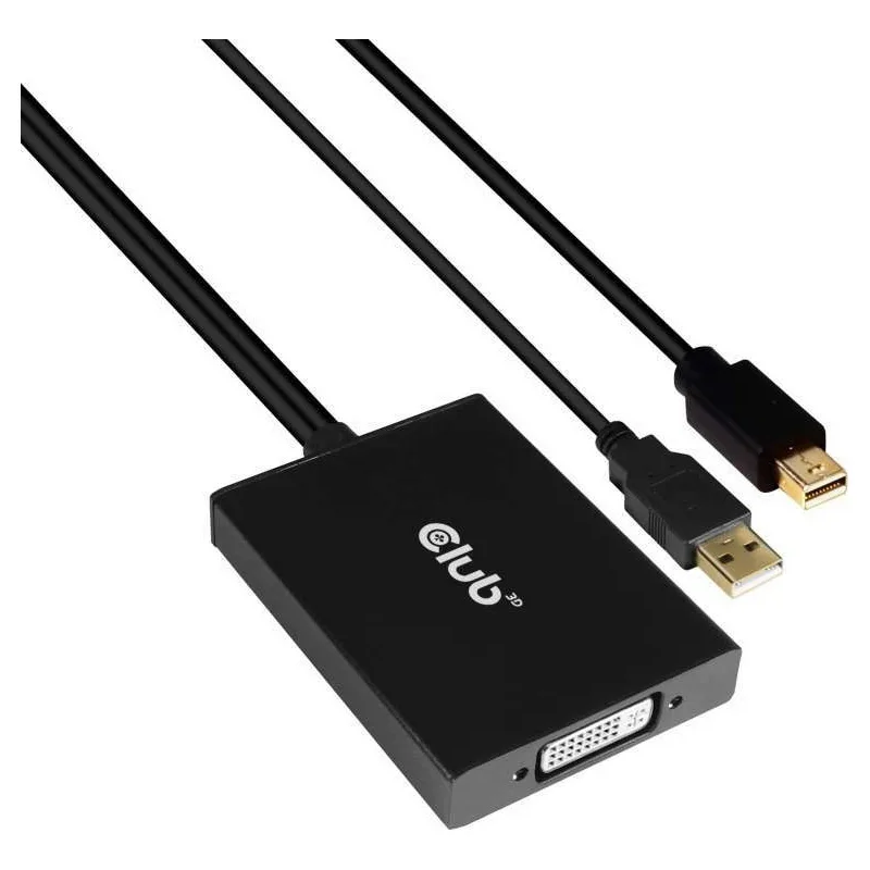 Club3D Μετατροπέας USB-A / mini DisplayPort male σε DVI-D female 1τμχ CSV-1611 Club3D Μετατροπέας USB-A / mini DisplayPort male σε DVI-D female 1τμχ CSV-1611 - Image 1