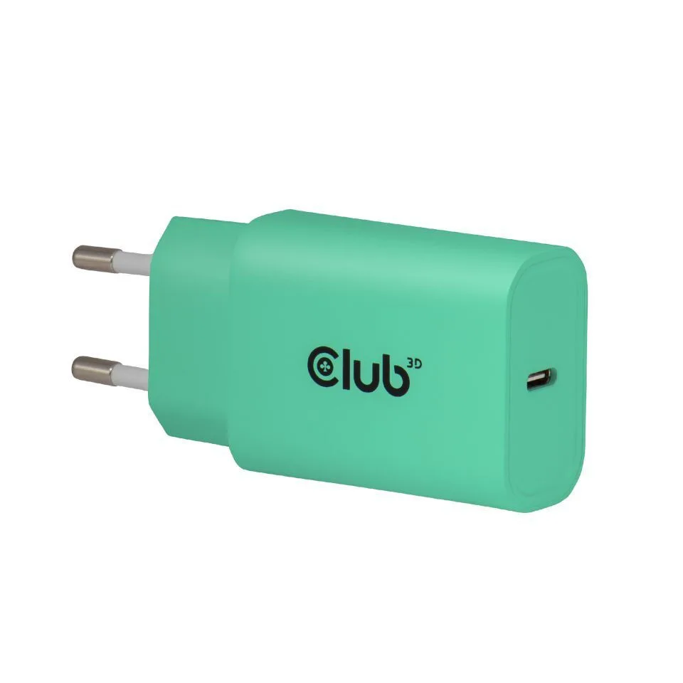 Club3D Φορτιστής Χωρίς Καλώδιο με Θύρα USB-C 30W Power Delivery Πράσινος (CAC-3024) Club3D Φορτιστής Χωρίς Καλώδιο με Θύρα USB-C 30W Power Delivery Πράσινος (CAC-3024) - Image 1