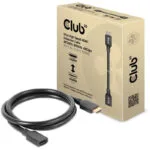 Club3D HDMI 2.1 Ultra High Speed 48Gbps 4K 120Hz HDR VRR Cable HDMI male - HDMI female 1m Μαύρο CAC-1322