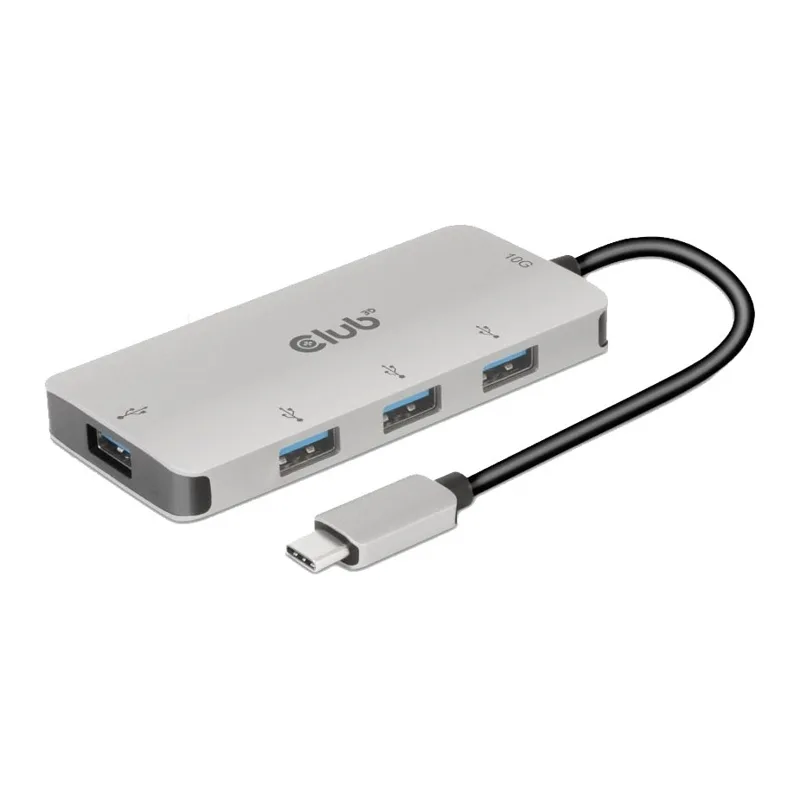 Club3D Hub 4 Θυρών USB 3.0 με σύνδεση USB-C Ασημί CSV-1547 Club3D Hub 4 Θυρών USB 3.0 με σύνδεση USB-C Ασημί CSV-1547 - Image 1
