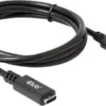 Club3D USB 3.1 Cable USB-C male - USB-C female 60W Μαύρο 1m CAC-1531