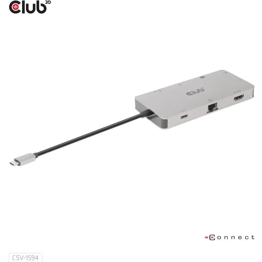 Club3D USB-C Docking Station με HDMI Ethernet (CSV-1594) Club3D USB-C Docking Station με HDMI Ethernet (CSV-1594) - Image 1