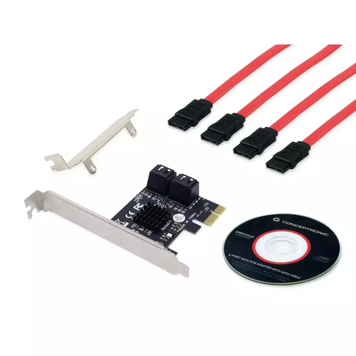 Conceptronic Κάρτα PCIe σε 4 θύρες SATA III EMRICK03G Conceptronic Κάρτα PCIe σε 4 θύρες SATA III EMRICK03G - Image 1