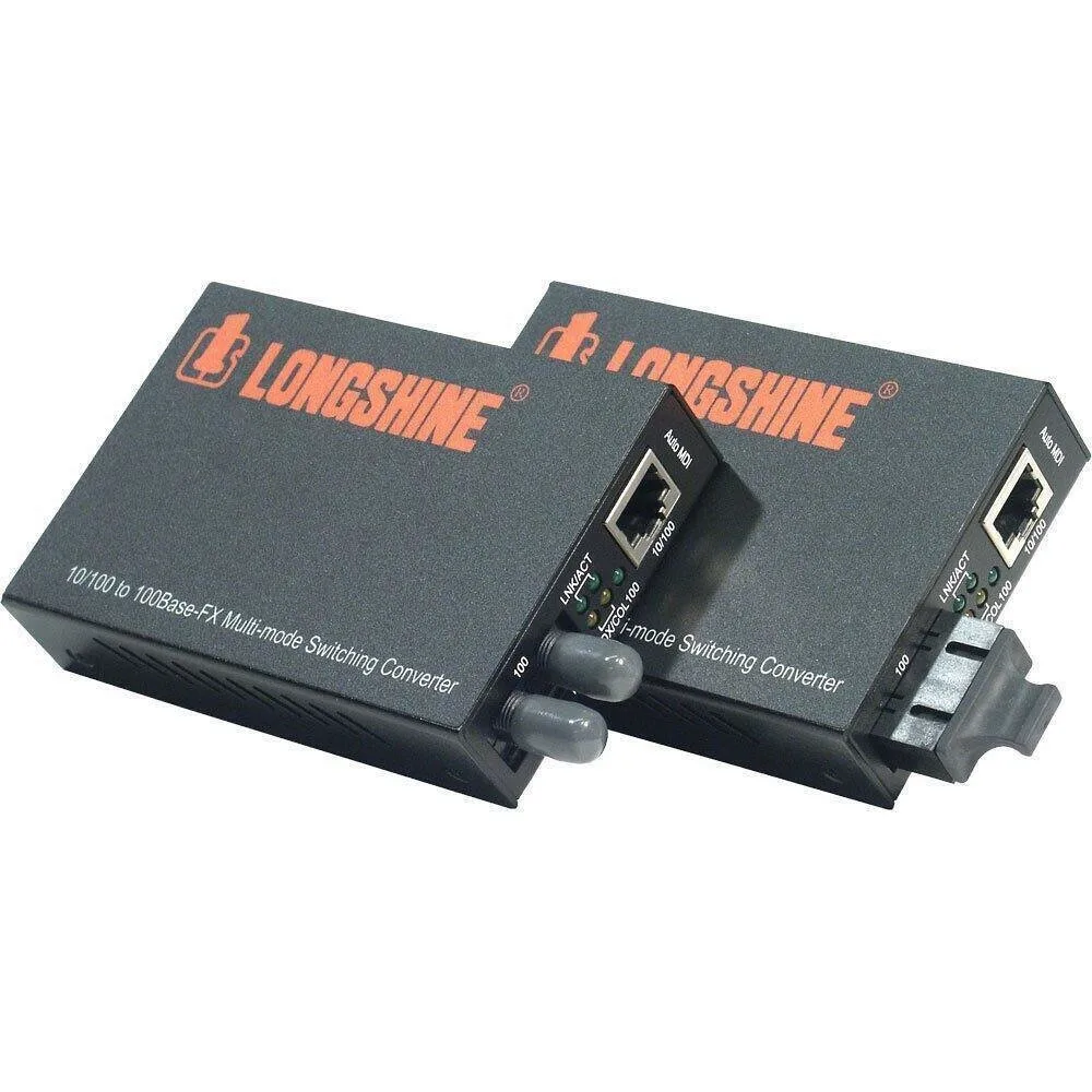 Converter Longshine 10/100tx To 100fx Multimode St Converter Longshine 10/100tx To 100fx Multimode St - Image 1