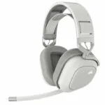Corsair HS80 Max RGB Ασύρματο Over Ear Gaming Headset με σύνδεση Bluetooth / USB Λευκό for PC