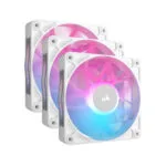 Corsair iCue Link RX120 Case Fan (2100rpm / 74.2cfm) με RGB Φωτισμό και Σύνδεση 4-Pin PWM 3τμχ Λευκό