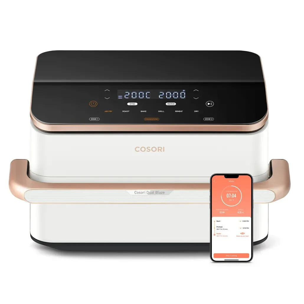Cosori Dual Blaze TwinFry Air Fryer με Wi-Fi & Διπλό Αποσπώμενο Κάδο 10lt Λευκό Cosori Dual Blaze TwinFry Air Fryer με Wi-Fi & Διπλό Αποσπώμενο Κάδο 10lt Λευκό - Image 1