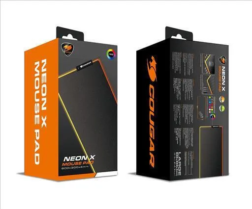 Cougar NEON X Gaming Mouse Pad με RGB Φωτισμό Cougar NEON X Gaming Mouse Pad με RGB Φωτισμό - Image 1