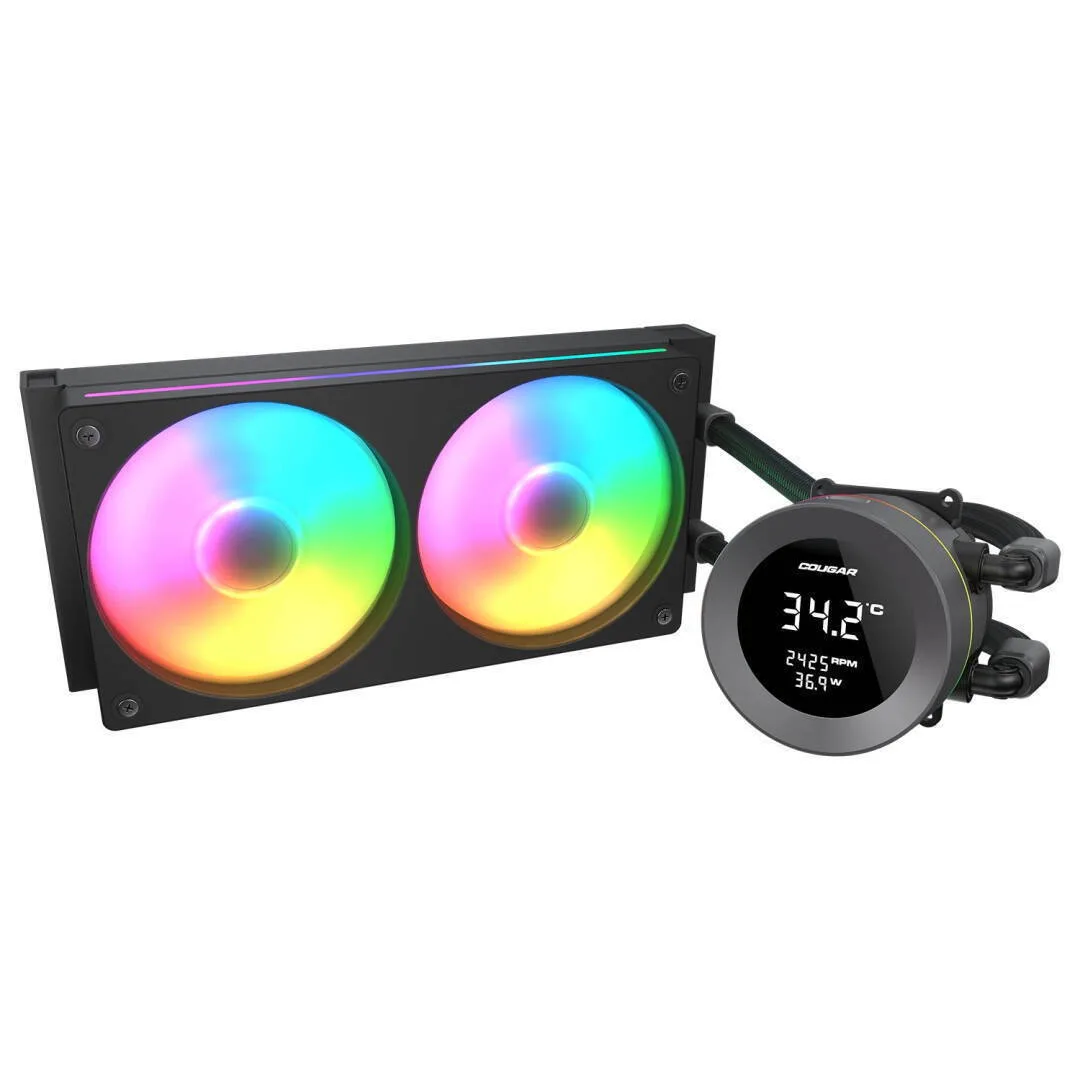 Cougar Poseidon Vistek Υδρόψυξη AIO CPU με 2 Ανεμιστήρες 120mm και ARGB Φωτισμό Cougar Poseidon Vistek Υδρόψυξη AIO CPU με 2 Ανεμιστήρες 120mm και ARGB Φωτισμό - Image 1