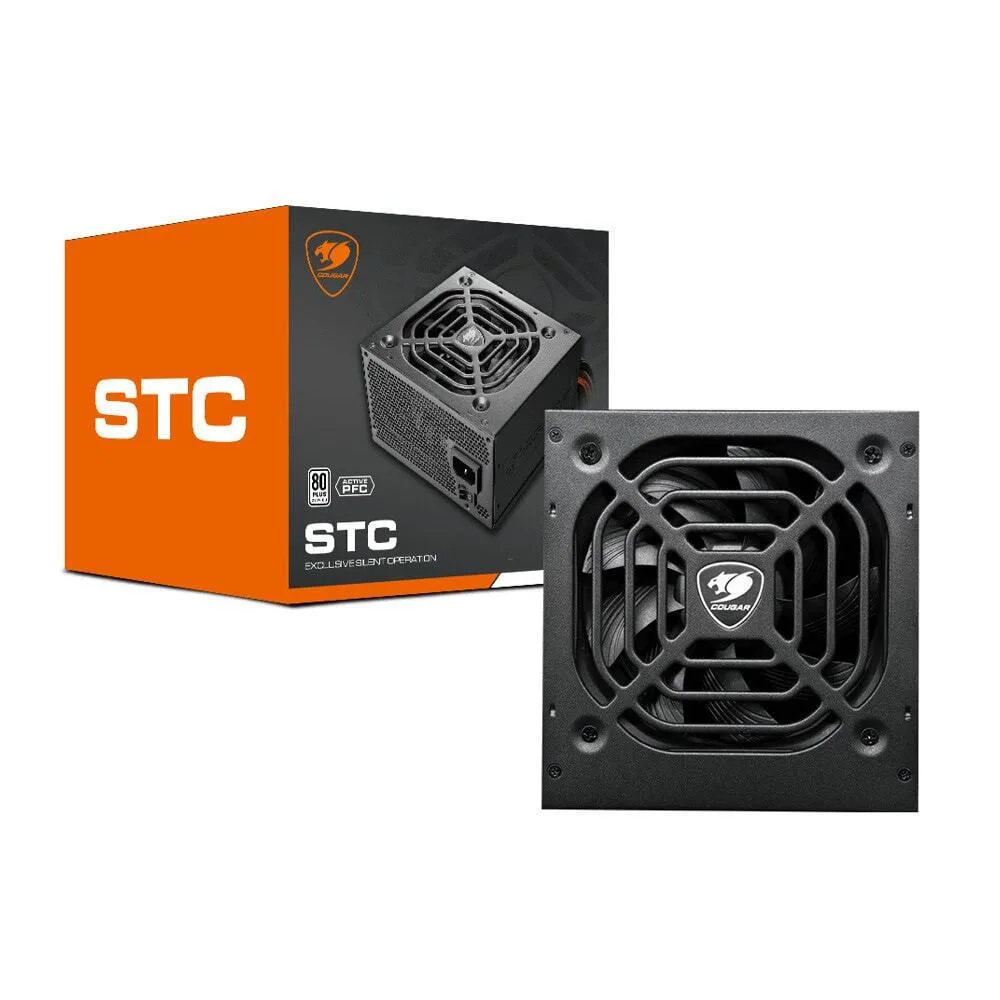 Cougar STC 500 500W Μαύρο Τροφοδοτικό Υπολογιστή Full Wired Cougar STC 500 500W Μαύρο Τροφοδοτικό Υπολογιστή Full Wired - Image 1