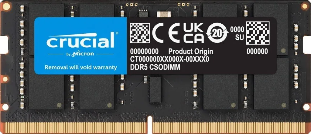 Crucial DDR5 με Module 1x32GB και Ταχύτητα 6400 για Laptop Crucial DDR5 με Module 1x32GB και Ταχύτητα 6400 για Laptop - Image 1