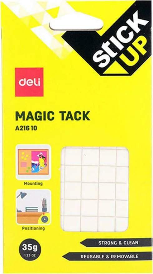 Deli Κόλλα Αυτοκόλλητο Magic Tack 10x10mm Γενικής Χρήσης 35gr 60τμχ 21610 Deli Κόλλα Αυτοκόλλητο Magic Tack 10x10mm Γενικής Χρήσης 35gr 60τμχ 21610 - Image 1