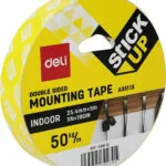 Deli Stick Up Αυτοκόλλητη Αφρώδης Ταινία Διπλής Όψης Λευκή 5mx25.4mm A35113