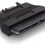 DeLock Adapter Slim SATA 13 pin to SATA 22 pin Μαύρο 61694
