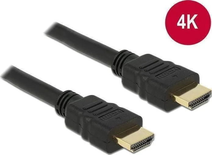 DeLock Cable HDMI male - HDMI male 1m Μαύρο 84752 DeLock Cable HDMI male - HDMI male 1m Μαύρο 84752 - Image 1