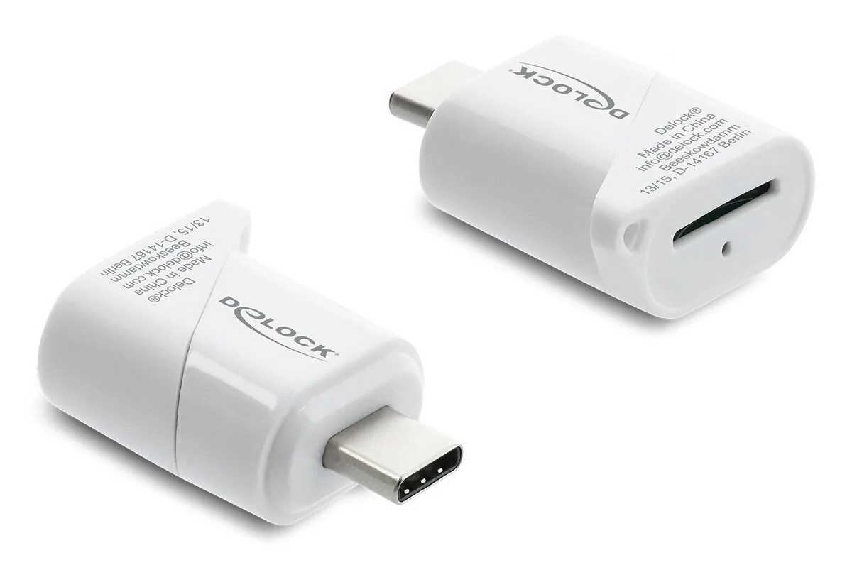 Delock Card Reader 91427 Micro Sd Usb-c Σύνδεση 5gbps Λευκό 4043619914272 Delock Card Reader 91427 Micro Sd Usb-c Σύνδεση 5gbps Λευκό 4043619914272 - Image 1