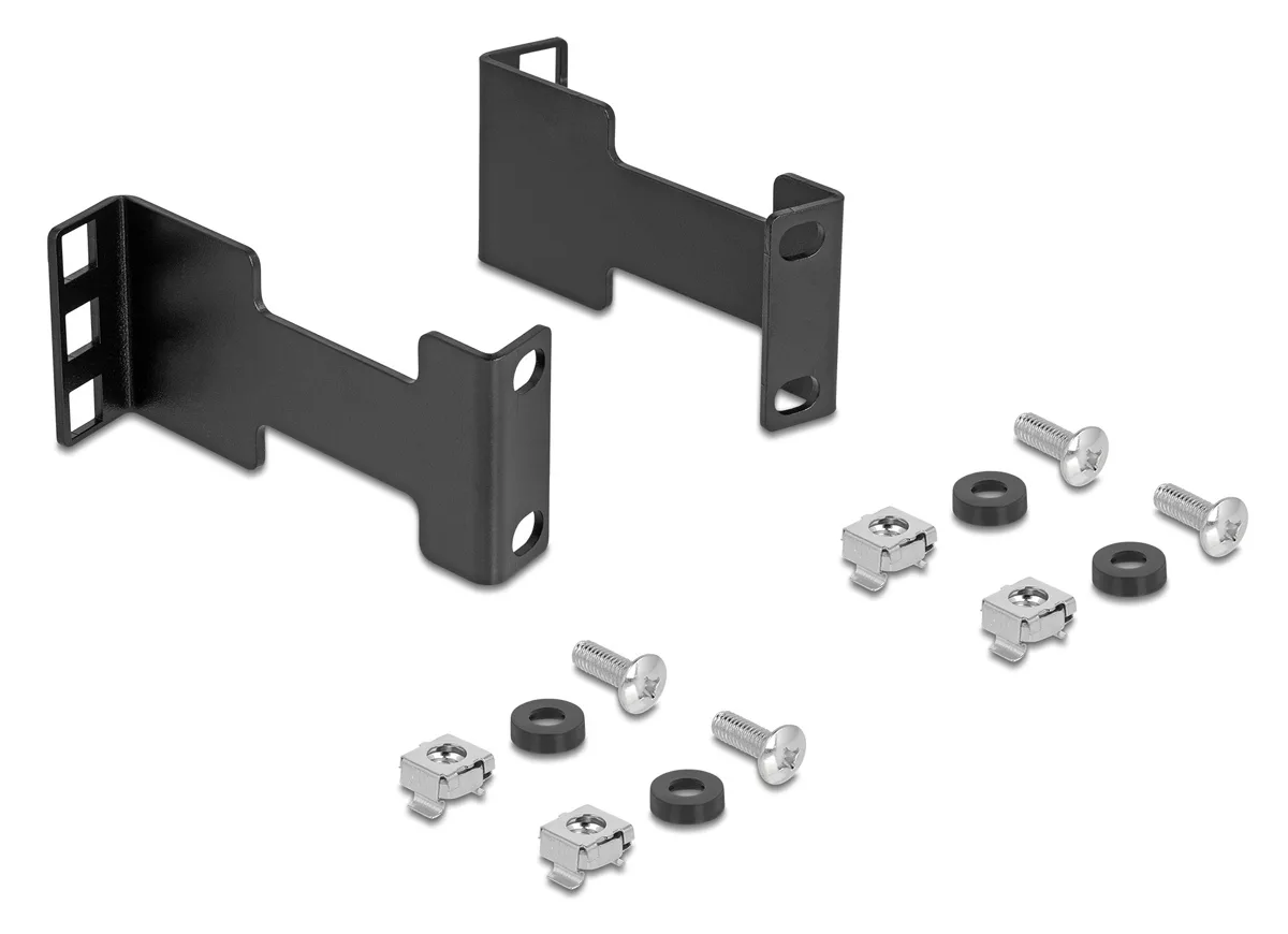Delock Αντάπτορας Επέκτασης Βάθους Rack 67272 Έως 10cm 1u Μαύρο Delock Αντάπτορας Επέκτασης Βάθους Rack 67272 Έως 10cm 1u Μαύρο - Image 1