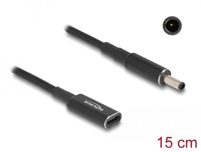 DeLock Καλώδιο USB-C female Dell 4.5x3.0mm 0.15m (60036) DeLock Καλώδιο USB-C female Dell 4.5x3.0mm 0.15m (60036) - Image 1