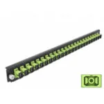 Delock Delock 43356 Front Patch Panel 19" 24-port Sc Simplex Om5 Case Light Green