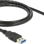 DeLock Regular USB 3.0 to micro USB Cable Μαύρο 1m (83597)