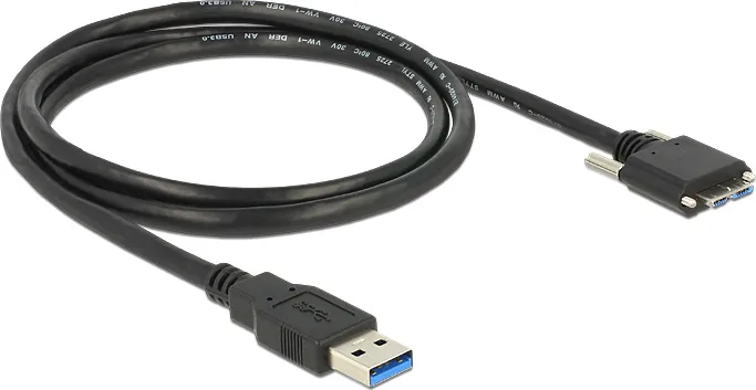 DeLock Regular USB 3.0 to micro USB Cable Μαύρο 1m (83597) DeLock Regular USB 3.0 to micro USB Cable Μαύρο 1m (83597) - Image 1