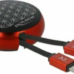 DeLock Retractable USB 2.0 Cable USB-C male - USB-A Μαύρο 0.92m 85819