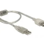 DeLock USB 2.0 Cable USB-A male - USB-A female Διάφανο 0.3m 82244