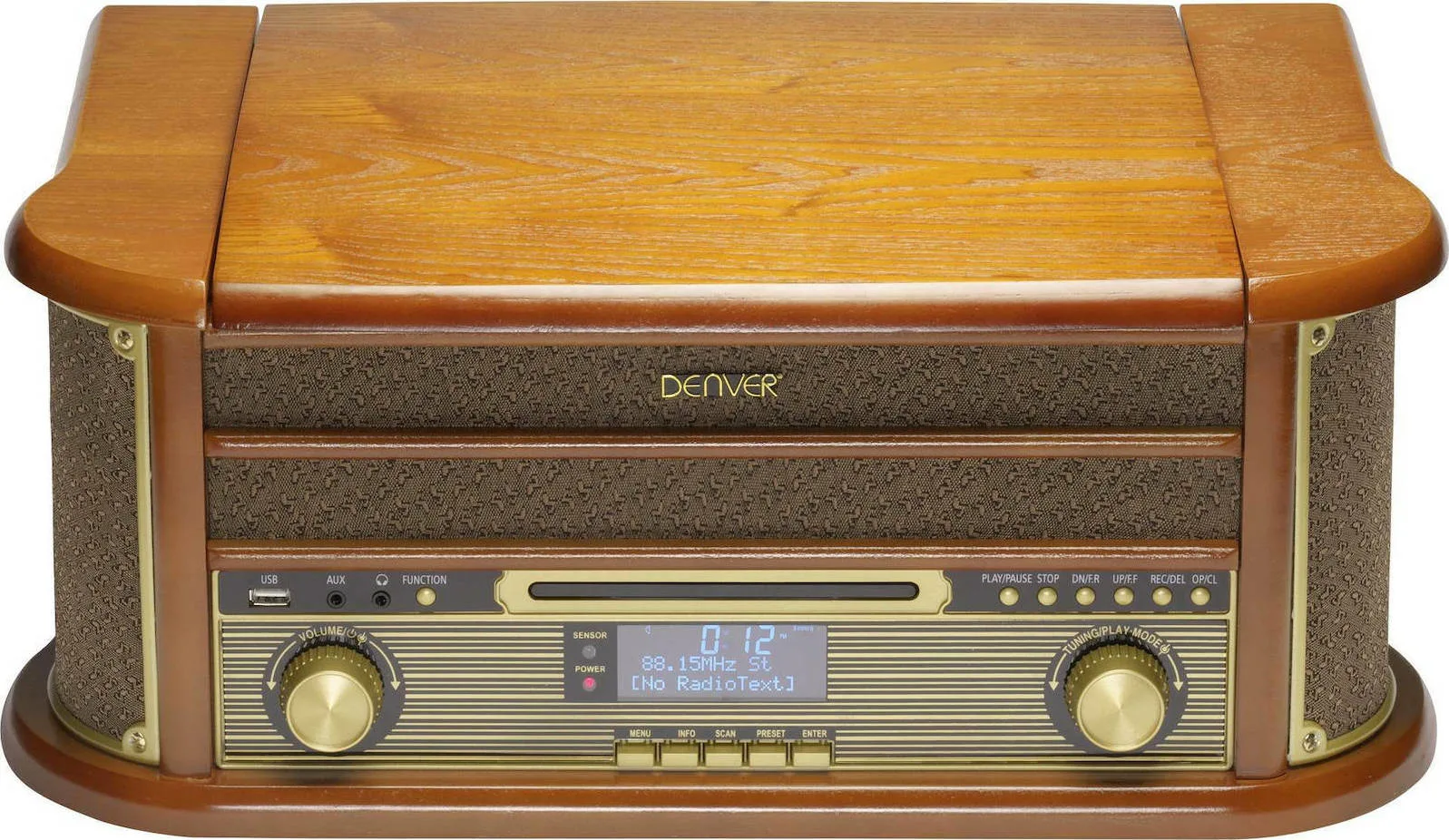 Denver MRD-51 111201210000 Πικάπ με Προενίσχυση και Ενσωματωμένα Ηχεία Καφέ Denver MRD-51 111201210000 Πικάπ με Προενίσχυση και Ενσωματωμένα Ηχεία Καφέ - Image 1
