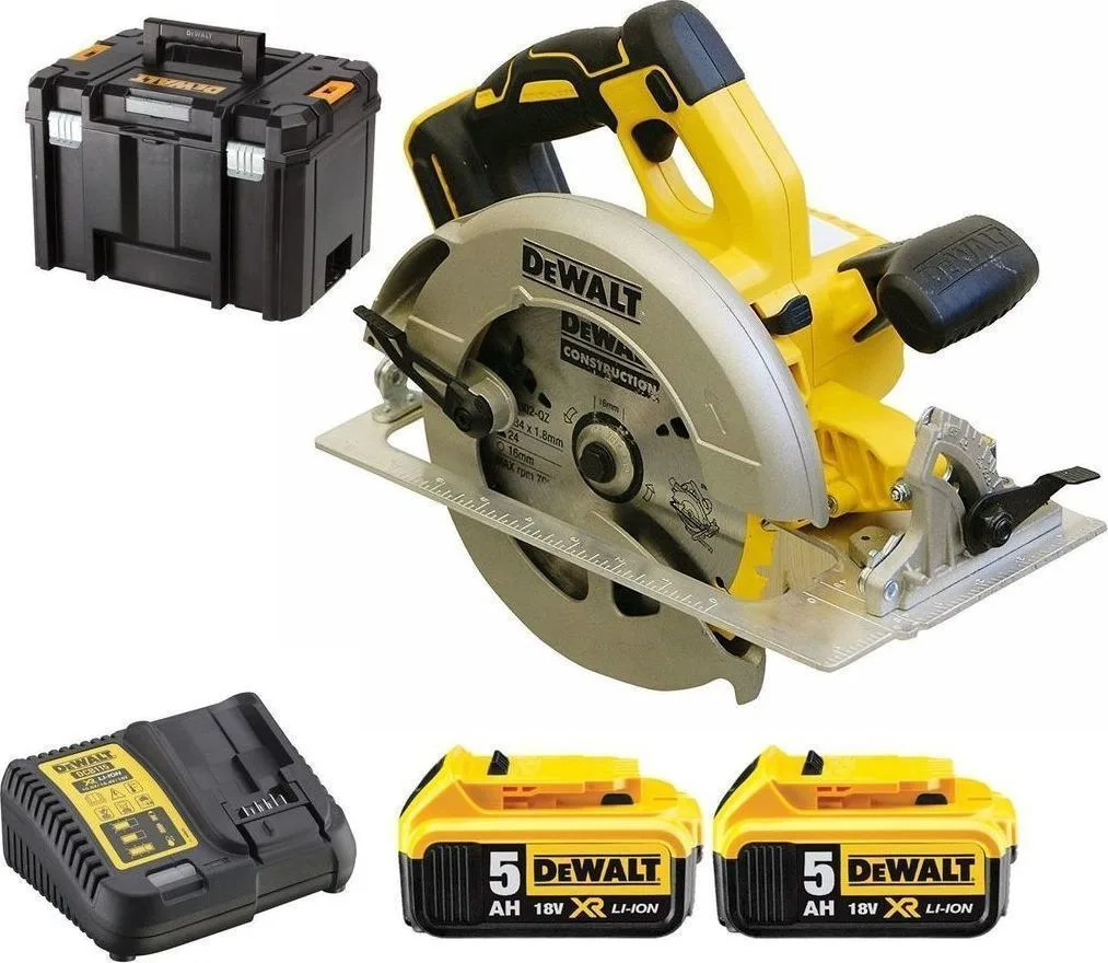 DEWALT DCS570P2 Δισκοπρίονο Brushless 18V 2x5Ah με Σύστημα Αναρρόφησης DEWALT DCS570P2 Δισκοπρίονο Brushless 18V 2x5Ah με Σύστημα Αναρρόφησης - Image 1