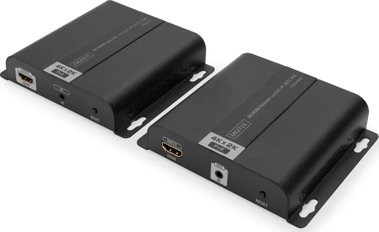 Digitus 4K CAT/IP IP/CAT 5,6 120m POE UHD 4K/30Hz HDMI Extender DS-55124 Digitus 4K CAT/IP IP/CAT 5,6 120m POE UHD 4K/30Hz HDMI Extender DS-55124 - Image 1