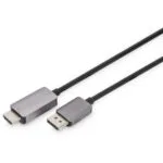 Digitus Cable DisplayPort male - HDMI male 1.8m Μαύρο (DB-340305-018-S)