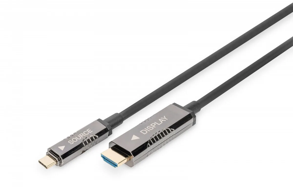 Digitus Cable HDMI male - USB-C male 20m Μαύρο AK-330150-200-S Digitus Cable HDMI male - USB-C male 20m Μαύρο AK-330150-200-S - Image 1